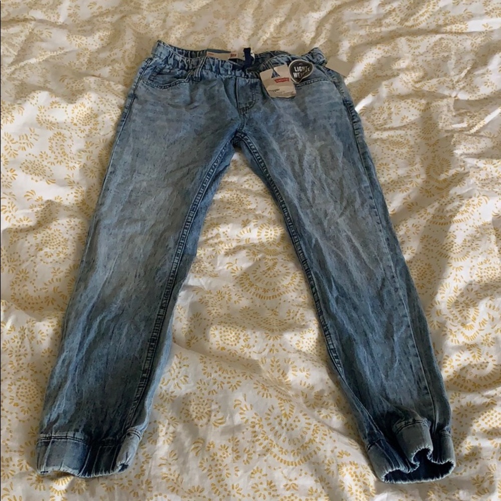 Denim joggers
